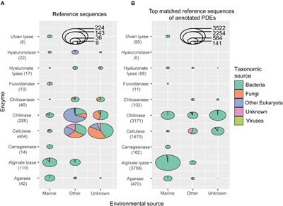 Phylogenetic Distribution of Polysaccharide-Degrading Enzymes in Marine Bacteria